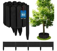 KOTARBAU® Bordure de parterre en bois Clôture à enrouler 200 x 20 cm Anthracite Bordure de parterre en bois Rollboarder Bord de palissade Clôture en bois Bordure de gazon Déco Clôture de jardin Clôtur