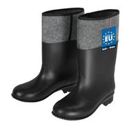 KOTARBAU Bottes en caoutchouc - Unisexe - Bottes de travail - Bottes de travail - Imperméables - Bottes d'hiver - Bottes de pluie, noir/gris, 46 EU
