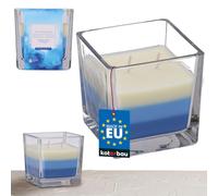 KOTARBAU® Bougie parfumée à 2 mèches dans un verre anti-fumée- Trois couleurs - Idée cadeau - Pour aromathérapie - Durée de combustion : jusqu'à 32 heures