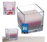 KOTARBAU® Bougie parfumée à 2 mèches dans un verre SPA jardin - Trois couleurs - Idée cadeau - Pour aromathérapie - Durée de combustion : jusqu'à 32 heures