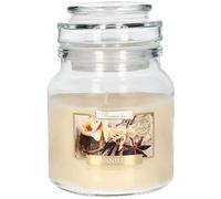 KOTARBAU® Bougie parfumée dans un verre avec couvercle - Idée cadeau - Bougies décoratives d'aromathérapie - Durée de combustion jusqu'à des heures (petite, vanille)