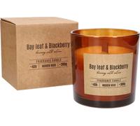 KOTARBAU® Bougie parfumée en verre Bougie avec mèche en bois Bay Leaf&Blackberry Cadeaux avec Parfum Agréable Bougies d'Aromathérapie Décoratives