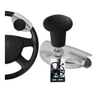 KOTARBAU® Boule Volant - Boule de Volant Camion - Aluminium - 5 cm - Noir - Poignée Amovible - ⌀ 4,7 cm - Accessoire Tracteur - Ergonomique - Durable