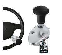 KOTARBAU® Boule Volant - Boule de Volant Camion - Aluminium - 5 cm - Noir - Poignée Amovible - ⌀ 4,7 cm - Accessoire Tracteur - Ergonomique - Durable