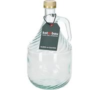 KOTARBAU® Bouteille décorative avec bouchon et anse - Carafe en verre - Capacité : 2 l