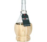 KOTARBAU® Bouteille en verre avec panier en paille Bouteille de vin Carafe en verre Contenu 1 L
