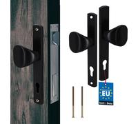 KOTARBAU® Bouton de porte 90 mm Longue plaque en aluminium Poignée de porte Serrure de porte Poignées de porte avec rosace Porte de chambre Poignées de porte intérieures Poignées de porte Serrure de p