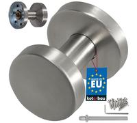 KOTARBAU® Bouton de Porte - Acier Inoxydable - Ø 50 mm - Argent - Poignée Fixe pour Porte D’Entrée et Intérieure