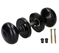 KOTARBAU® Bouton de porte rotatif, équipement idéal pour les portes latérales de garage dans les locaux résidentiels et commerciaux, Noir , Classique