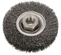 KOTARBAU® Brosse à disque 80 mm avec filetage M14 fil d'acier ondulé pour meuleuse d'angle