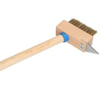 KOTARBAU® Brosse à joints 40 mm avec poils en acier Brosse à désherber Nettoyage des joints Brosse en acier Gratte-joint avec poils en acier pour pavés avec manche 120 cm