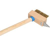 KOTARBAU® Brosse à Joints 40 mm Avec Poils en Acier - Brosse de Désherbage et Nettoyage pour Pavés - Manche 120 cm