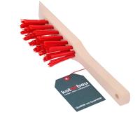 KOTARBAU® Brosse pour tondeuse à gazon 30 cm Brosse efficace pour nettoyer avec grattoir Balai à main avec manche en bois Poils robustes en nylon Brosse idéale pour les outils de jardinage pour tondeu