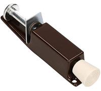 KOTARBAU® Butoir de porte marron solide - Support de porte - En acier - Résistant à la rouille - Pédale universelle en caoutchouc - Technique de sécurité (marron)