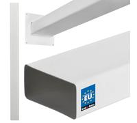 KOTARBAU® Cache Cable 110 x 55 mm, Goulotte Passe Cable 150 cm | Goulotte de Cablage Rectangulaire, Conduit de Ventilation Plat, Plastique Blanc