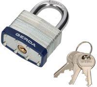 KOTARBAU® Cadenas 50 mm en acier laminé Serrure universelle Cadenas avec boulon Sécurité anti-effraction Serrure à étrier Serrure massive trempée