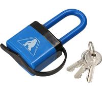 KOTARBAU® Cadenas à étrier 46 mm en acier laminé Cadenas avec revêtement PVC Sécurité anti-effraction Cadenas massif trempé
