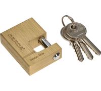 KOTARBAU® Cadenas en laiton 50 mm Cadenas monobloc avec boulon Sécurité anti-effraction Cadenas à étrier Serrure massive trempée