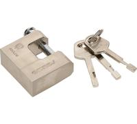 KOTARBAU® Cadenas en laiton renforcé 50 mm Cadenas monobloc à boulon Anti-effraction Serrure à étrier Serrure massive trempée