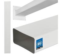 KOTARBAU® Canal plat 110 mm x 55 mm en plastique de 50 cm de longueur Système de canal plat efficace pour une aération optimale Canal plat Canal d'évacuation d'air extrait Blanc, 100 cm, 60 x 120 cm