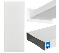 KOTARBAU® Canal plat 204 mm x 60 mm - En plastique - Longueur : 50 cm - Système de canaux plats efficaces pour une ventilation optimale - Conduit plat - Hotte aspirante blanche