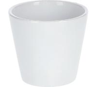 KOTARBAU® Céramique Pot de fleurs Cache-pot ⌀ 9cm Classique Blanc Lisse