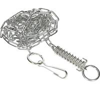 KOTARBAU® Chaîne pour chien 5 mm 3m avec ressort amortisseur et fermoir Fil d'acier galvanisé solide Protection pour le chien