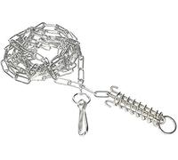 KOTARBAU® Chaîne pour chien de 3 mm x 3 m avec ressort amortissant les chocs et fermoir Fil d'acier galvanisé solide Protection pour le chien
