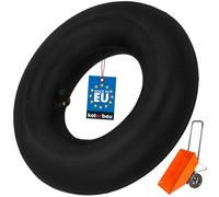 KOTARBAU® Chambre à air pour brouette 3,50-4 pouces, pneu de chariot d'entrepôt, caoutchouc plein, tube de pneu, Noir