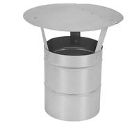 KOTARBAU® Chapeau de Cheminée - Acier Galvanisé - ø 180 mm - Argent - Chapeau Cheminée Anti Pluie - Résistant à la Corrosion - Installation Facile - Design Moderne