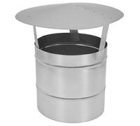 KOTARBAU® Chapeau de Cheminée - Acier Galvanisé - ø 250 mm - Argent - Chapeau Cheminée Anti Pluie - Résistant à la Corrosion - Installation Facile - Design Moderne
