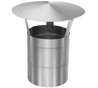 KOTARBAU® Chapeau De Cheminée - INOX - ø 180 mm - Argent - Chapeau Cheminée Anti Pluie - Résistant à la Corrosion - Installation Facile - Design Moderne