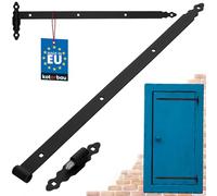 KOTARBAU® Charnière De Chantier 800 mm | Charnière Avec Roulement À Billes | Charnière Porte Lourde | Charnières De Portes | Charnière Porte Lourde | Charnière Portail En Acier Peint Par Pulvérisation