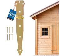 Kotarbau ® Charnière 200 mm Charnière de porte Charnière de portail Couleur Or Galvanisée En acier inoxydable