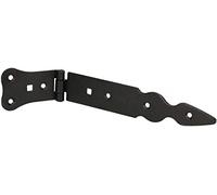 KOTARBAU ® Charnière 200 mm Charnière de porte Charnière de portail En acier inoxydable Noire Solide