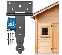 KOTARBAU® Charnière à Penture Droite - 150 mm - Revêtement Thermolaqué - Charnière Portail Bois en T Charnière Noir Charniere Porte Charniere Portail Exterieur Gond Portail Exterieur