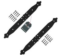 KOTARBAU® Charnière de chantier x 2 | Charniere Porte Lourde | Charnières de Portes | Charnière Porte Lourde | Charniere Portail 150 x 200 x 35 mm en acier galvanisé 2 pieces