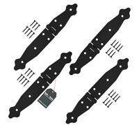 KOTARBAU® Charnière de chantier x 4 | Charniere Porte Lourde | Charnières de Portes | Charnière Porte Lourde | Charniere Portail 100 x 150 x 35 mm en acier galvanisé 4 pieces