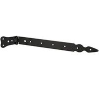 KOTARBAU Charnière de portail 350 mm - Noir - Inoxydable - Ferrure de jardin - Robuste