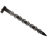 KOTARBAU® Charnière de Portail avec Gond en Fer Forgé 800mm Quincaillerie de Construction Inoxydable Noire