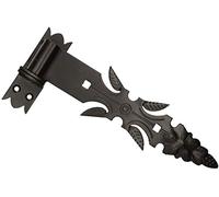 KOTARBAU® Charnière de portail en fer forgé avec gond, 300 mm, ferrure de construction, acier inoxydable