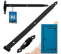 KOTARBAU Charnière de porte à roulement à billes, 600 mm, acier pulvérisé, noir bilans