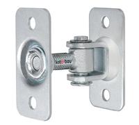 KOTARBAU® Charnière de porte réglable M12 à visser double socle S235JR en acier galvanisé - Charnières de porte argentées réglables