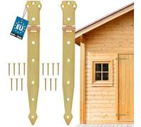 KOTARBAU® Charnière de porte - Revêtement par poudre - Charnière de porte - Acier inoxydable - 300 mm - Jaune