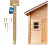 KOTARBAU® Charnière en Croix 400 mm Charnière pour Portes et Portails Galvanisée Dorée Quincaillerie de Construction