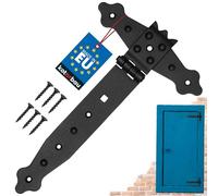 KOTARBAU® Charnière en Forme de Croix - 200 mm - Revêtement en Poudre - Charnière Portail Bois en T Charnière Noir Charniere Porte Charniere Portail Exterieur Gond Portail Exterieur