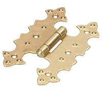 KOTARBAU Charnières de meubles 77 mm/51 mm dorées, courroies de meubles, charnières décoratives, courroies de meubles, charnières, charnières de meubles, bandes de style symétrique, sangles de porte