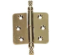 KOTARBAU Charnières décoratives 45 x 45 mm - Bande de style - Charnière de meubles universelle - Antirouille - Gauche et droite - Robuste - Pratique (laiton droite)