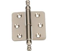 KOTARBAU Charnières décoratives 45 x 45 mm Bande de style Charnière de meubles universelle Différentes couleurs Antirouille Gauche/droite Robuste Pratique (satin droite)