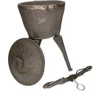 KOTARBAU® Chaudière en fonte 5L Chaudière massive pour foyers avec couvercle étanche
